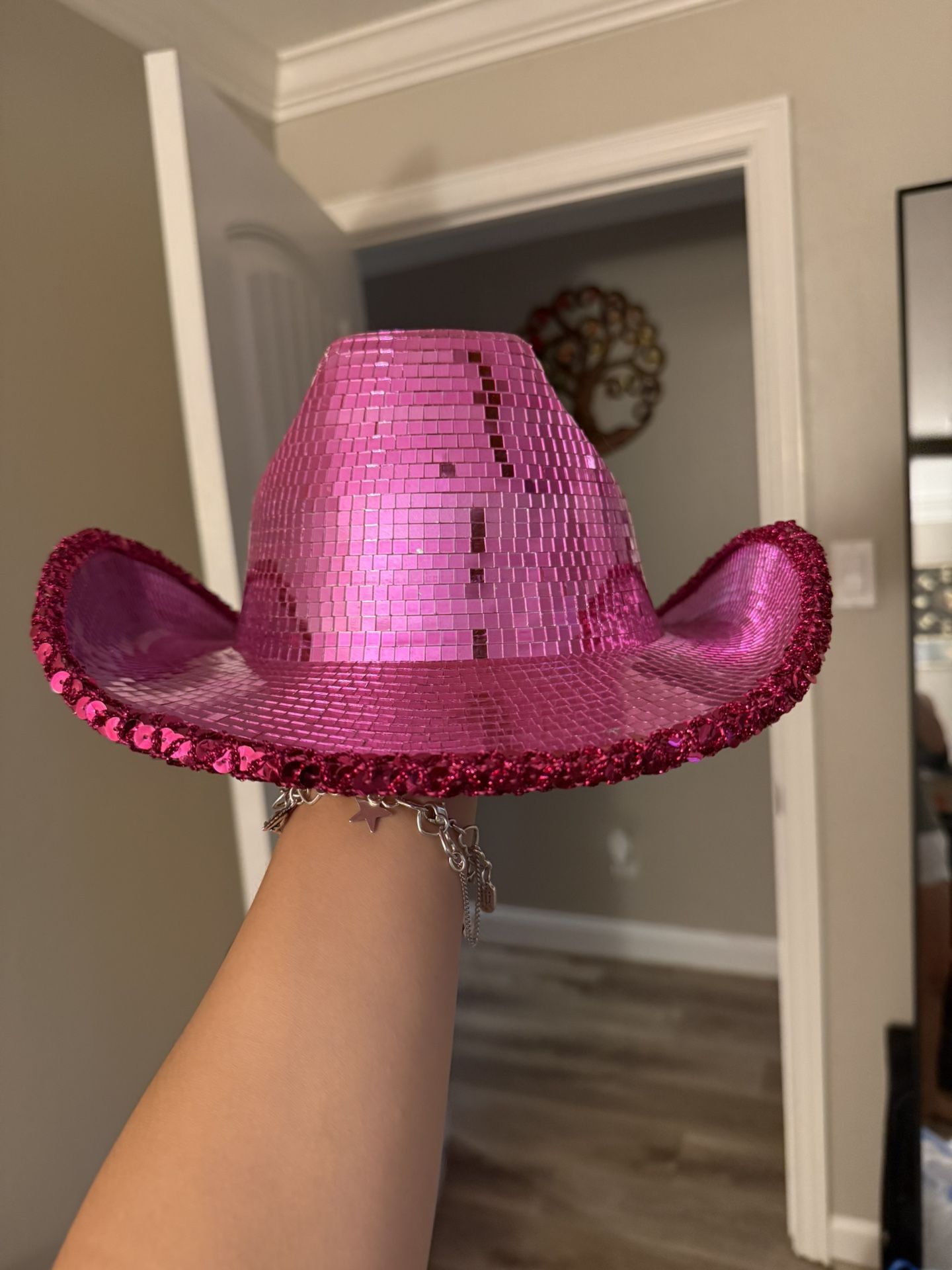 Sparkly Hot Pink Cowgirl Hat