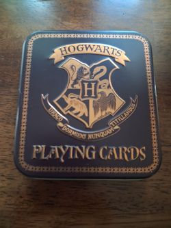 Harry Potter Hogwarts Playing Cards collectible tin