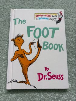 Vintage 1968 The Foot Book Dr Seuss Hardcover Book Club Early Printing Clean