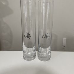 Mr And Mrs Vases For Sand Ceremony