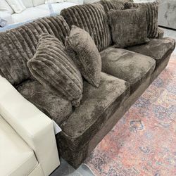 AYLESWORTH CHOCOLATE SOFA