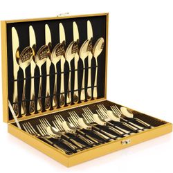 Gold Silverware Set,  X(367)