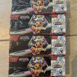 Pokemon Cards Prismatic Evolutions Bundle X4 