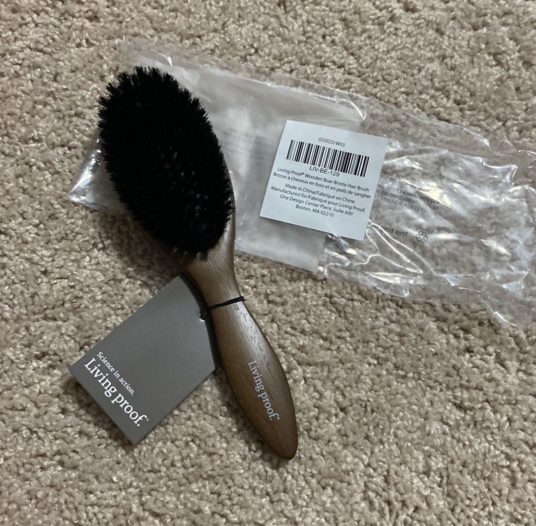 Living proof wooden boar bristle hair brush