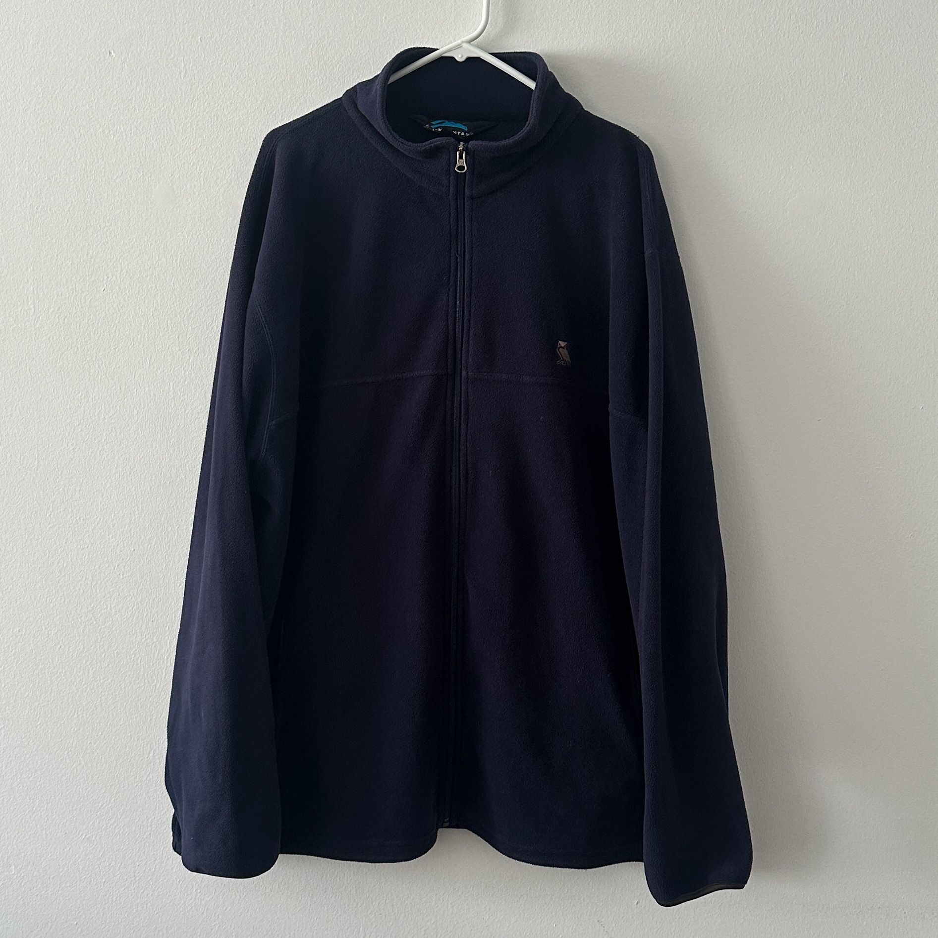 Tri-Mountain Navy Blue Fleece Zip Up Sweater Size 3XL