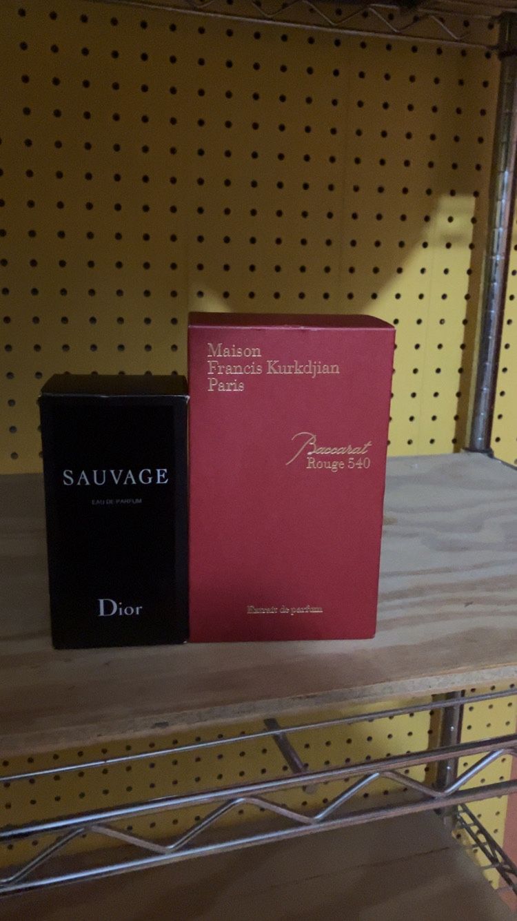 Dior Sauvage and Baccarat Rouge 540