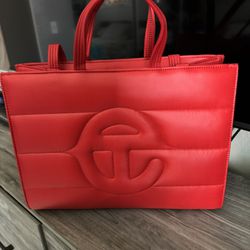 Medium Telfar Puffer Bag (Red) 