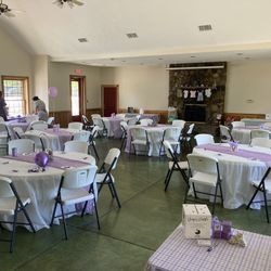 Lavender Table Runners & Bows 