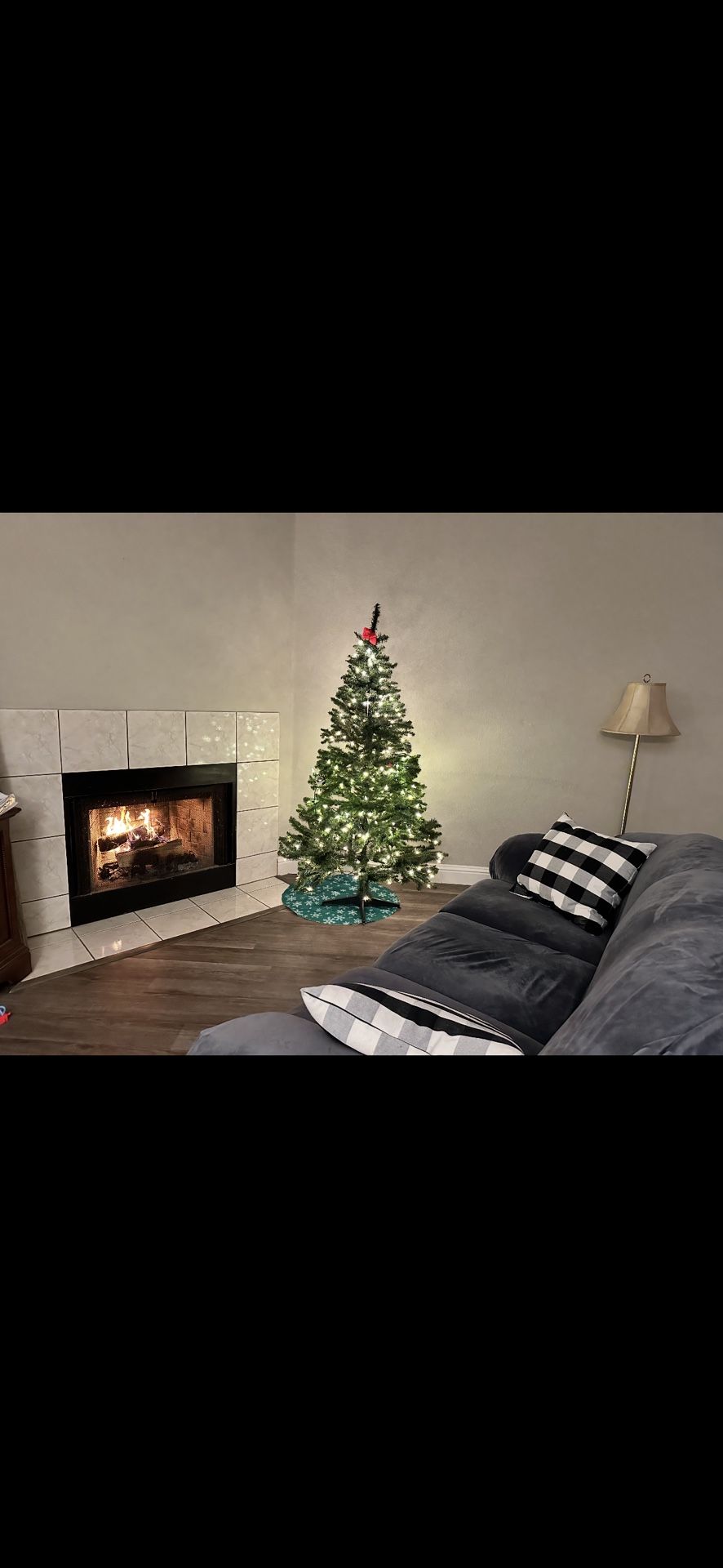 Comfy Leather Sofa w| Velvet Cover