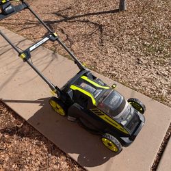 Ryobi Self Propelled 40v 20" Electric Lawn Mower (needs repair)