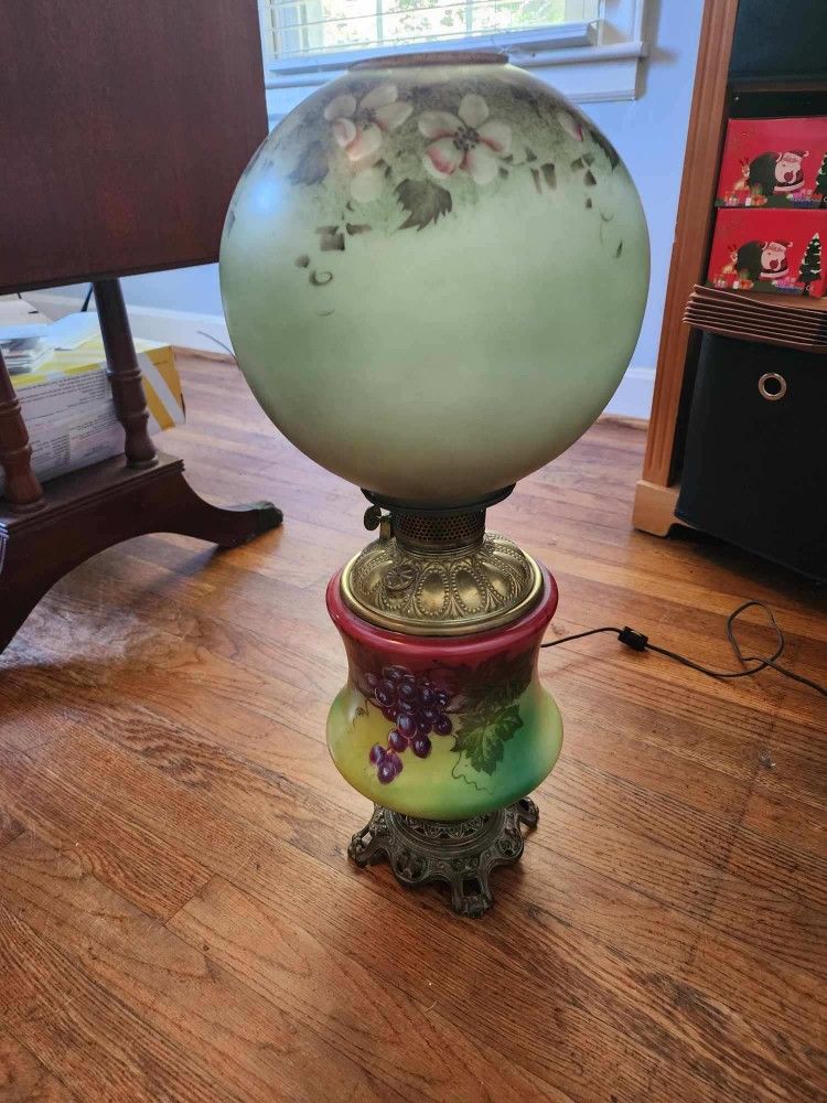 Vintage Lamp, Electric, Kerosene