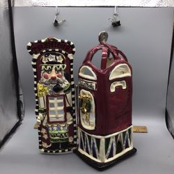 2002 Blue Sky Nutcracker Phone Booth 💎 By ClayWorks 💎