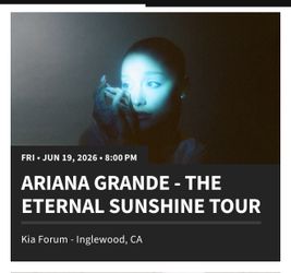 June 19 Ariana Grande tickets