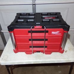 Milwaukee Packout 3 - Drawer Tool Box New