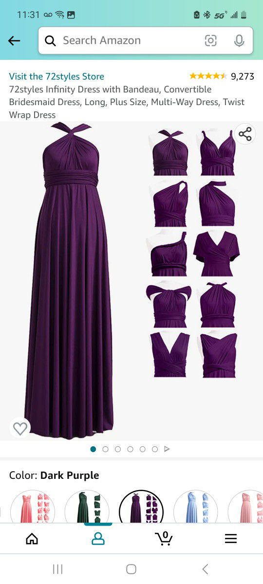 Purple Bridesmaid Dress 