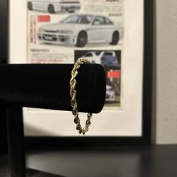 14k Rope bracelet