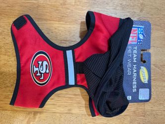 NFL San Francisco 49ers Red Pet Harness, Medium