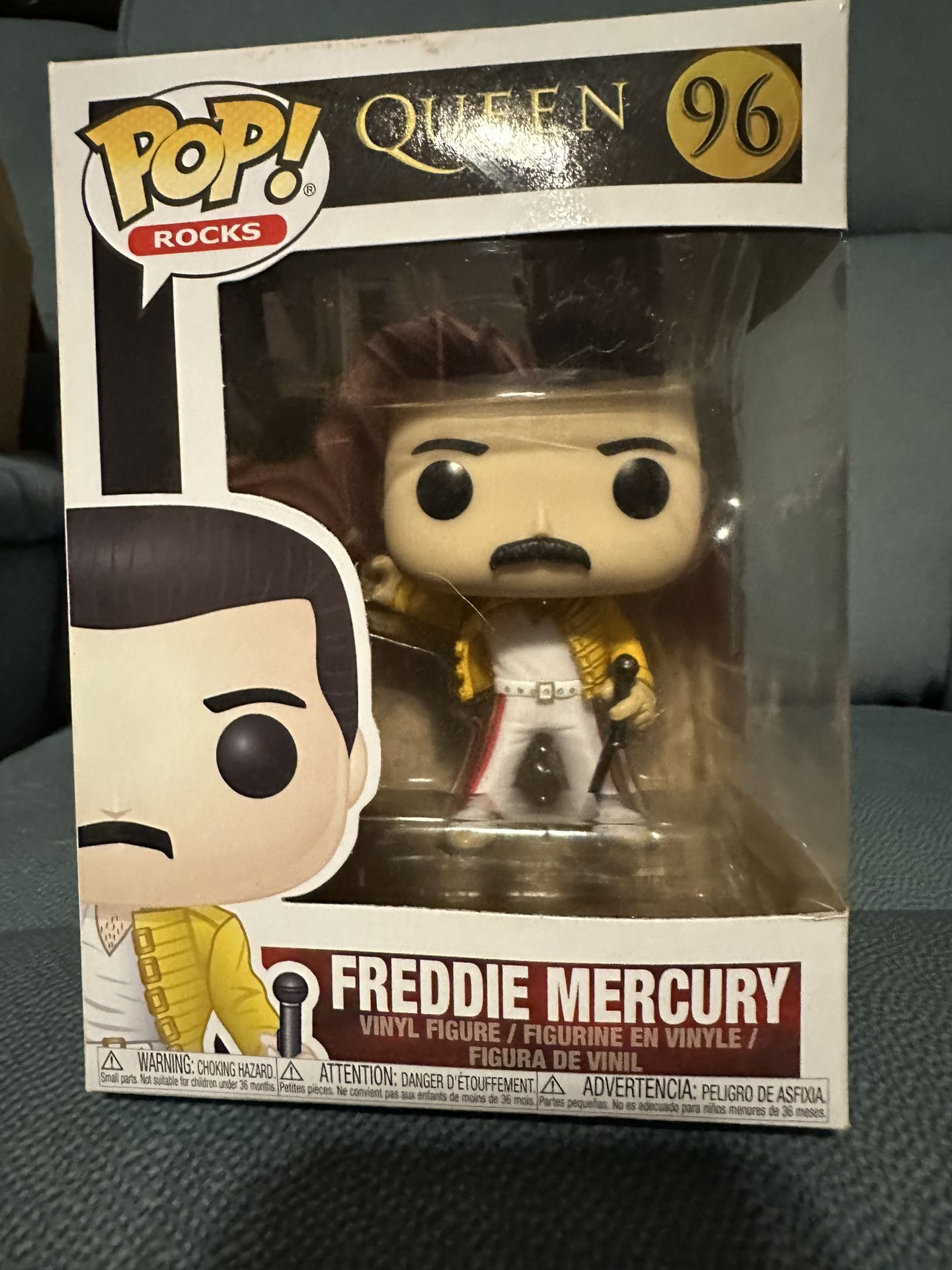 FUNKO POP ROCKS FREDDIE MERCURY QUEEN #96 VINYL FIGURE NEW