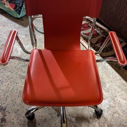Red Retro Style Office Chair