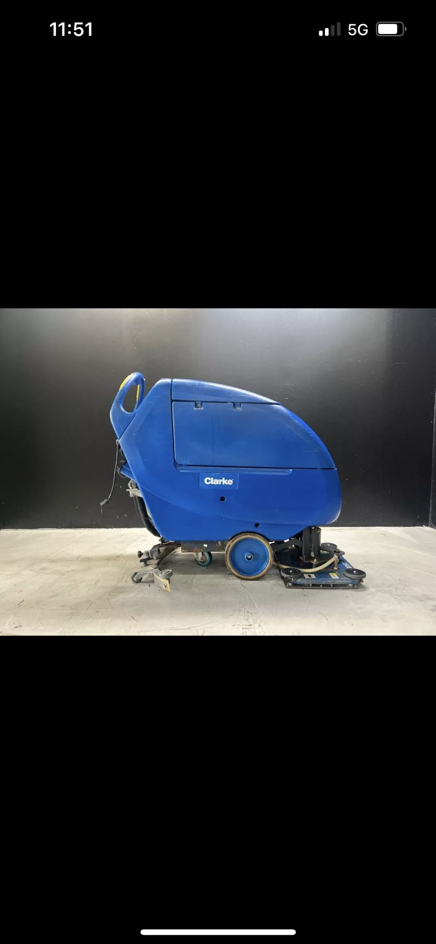 Scrubber Clarke Focus II Floor Scrubber S-20 Disc TESTED!!!
