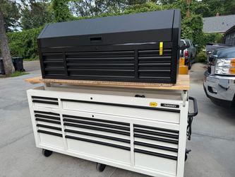 Husky tool box set 72” bench and 56” top chest