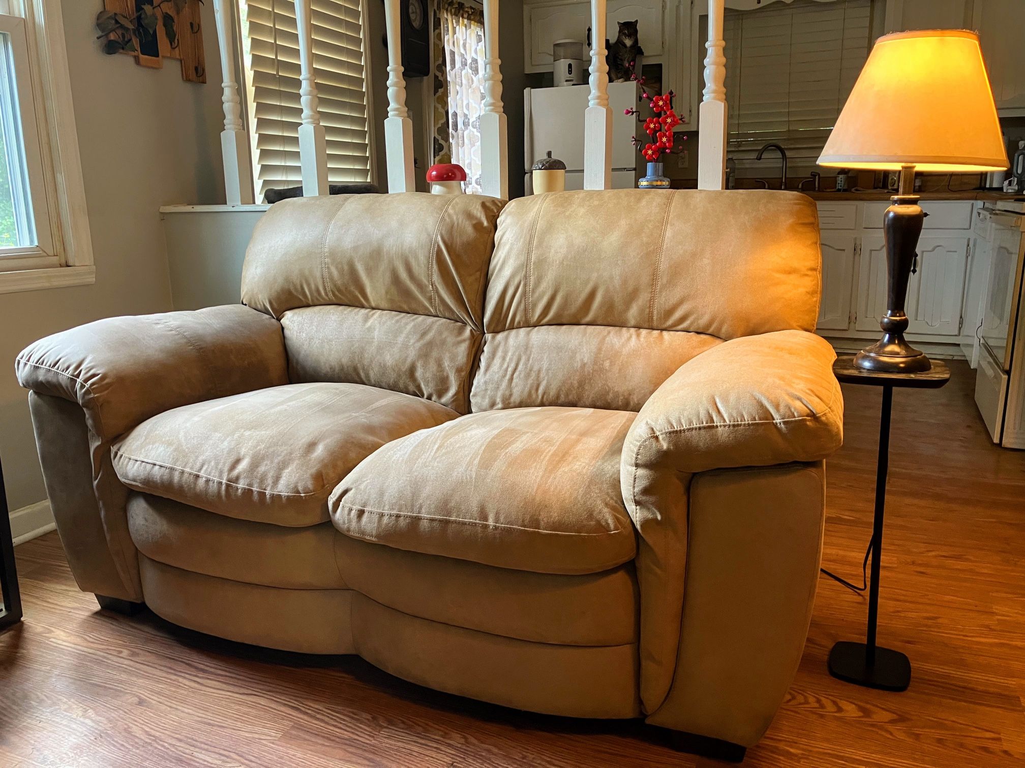 Pleather Sofa