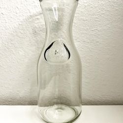 Vintage Paul Mason Glass Bottle Jug Vase Embossed Since 1852 Made with Dent