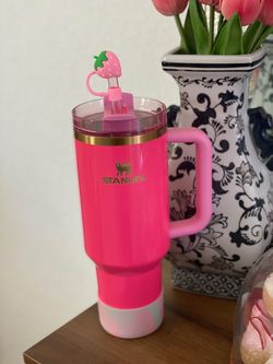 Brand new never used Stanley Quencher H2.0 FlowState 40 oz Tumbler - Pink Parade