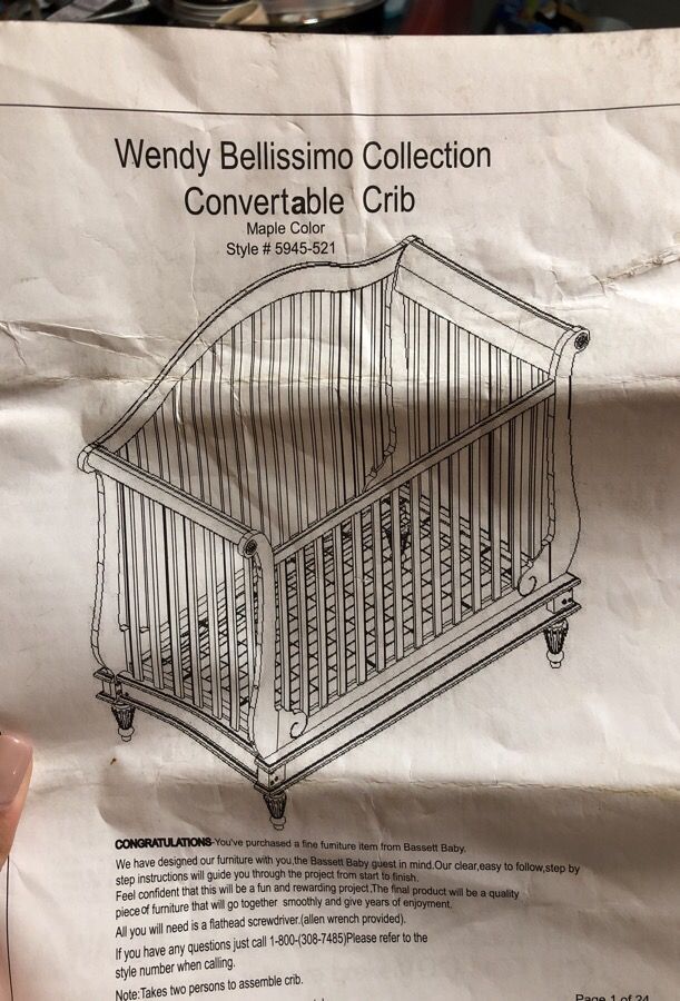 Wendy Bellissimo Crib!