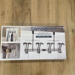 Samsonite Over the Door Racks Set of 2 Black New Box
