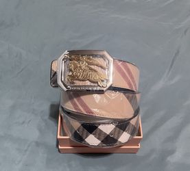 Luxury Belt – 34” – Silver/Gold Buckle – High Quality (Box Included)