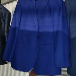 Electric Blue Modern Blazer – 2XL – Sharp & Stylish Statement Piece