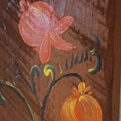 🌺 Original Painting On Wood