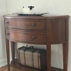 Designer wood side table