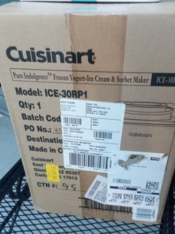 Cuisinart ice cream yogurt maker