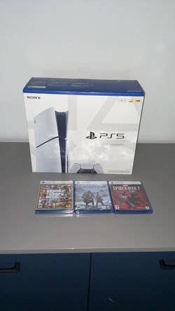 PS5 Slim 1TB Console with 3 Games