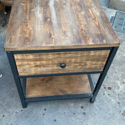 Rustic End Table 