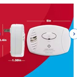 First Alert CO605 Plug-In Carbon Monoxide Alarm