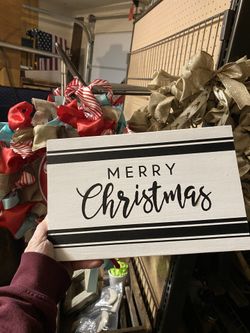 Christmas decor, signs , wreaths
