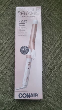 New,CONAIR Double Ceramic Curling Iron