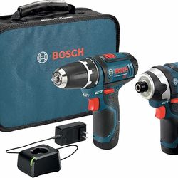 Bosch Drill and Impact Driver (New, 12V Cordless)
