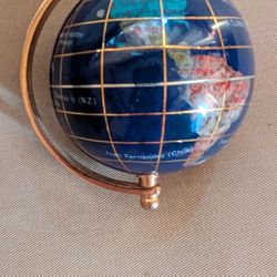 Vintage Blue Lapis Globe 3 In X 4 In Tall