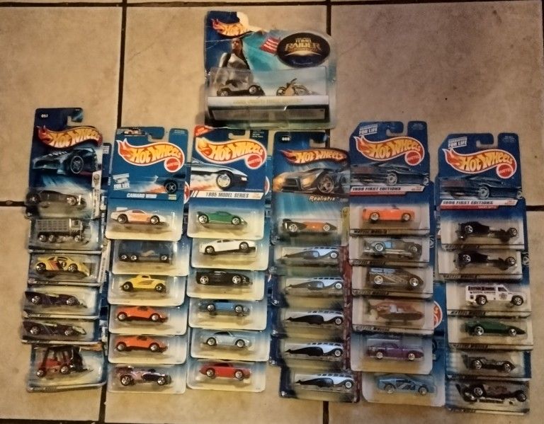 Hot Wheel Blue Cards