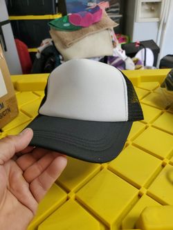 Black And White Polyester Mesh Hatfor Sublimation
