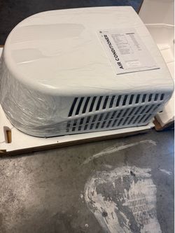 GE 13.5k BTU RV rooftop air conditioner.