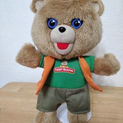 Teddy Ruxpin Hug And Sing Plush With Sound-Adventure Style Teddy 12"