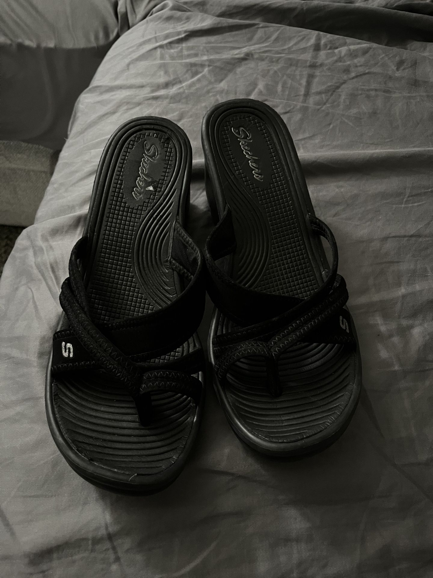 Skechers Black Wedge