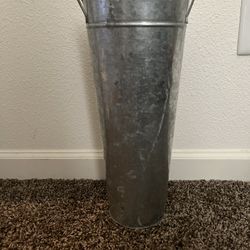 tall galvanized cylinder vase