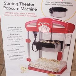 Popcorn Popper Machine 4 QT.  tabletop ( Brand New )
