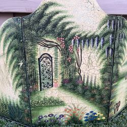 Fireplace Screen Decorated